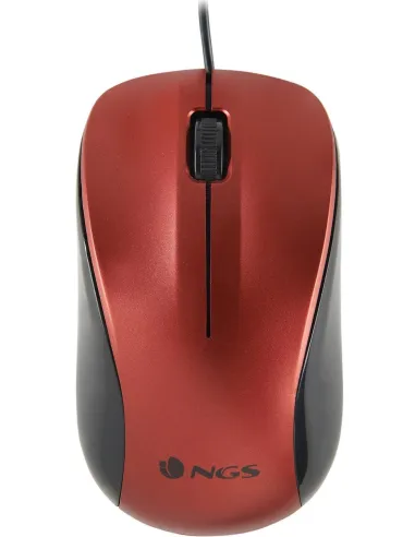 NGS Crew Ratón Óptico 1200DPI Rojo