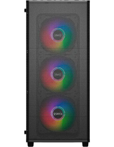 UNYkach Mir 100 Caja ATX Gaming Cristal Templado ARGB USB 3.2 Negra