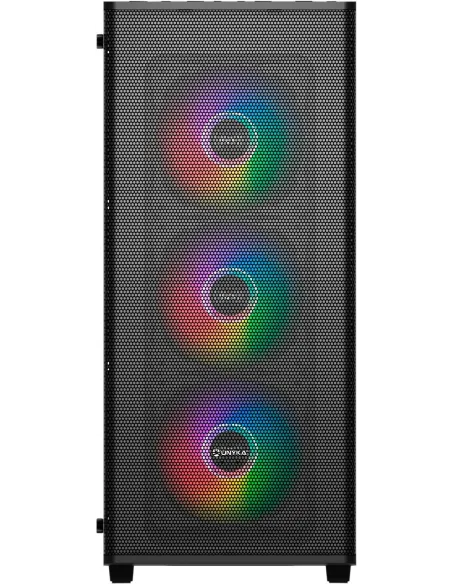 UNYkach Mir 100 Caja ATX Gaming Cristal Templado ARGB USB 3.2 Negra