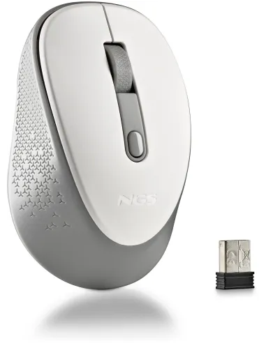 NGS DEWWHITE Ratón Inalámbrico 800/1600DPI Blanco
