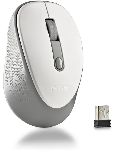 NGS DEWWHITE Ratón Inalámbrico 800/1600DPI Blanco