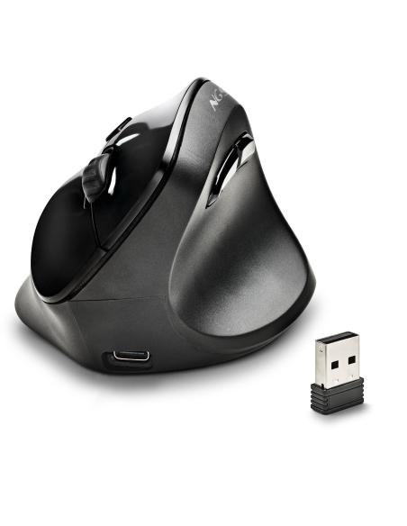 NGS Evo Moksha Ratón Inalámbrico Negro