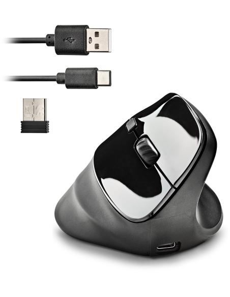 NGS Evo Moksha Ratón Inalámbrico Negro