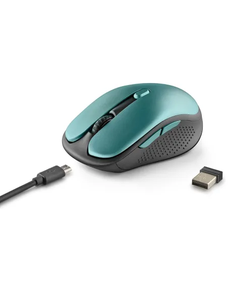 NGS EVORUSTICE Ratón Inalámbrico Recargable Teclas Silenciosas 1600DPI