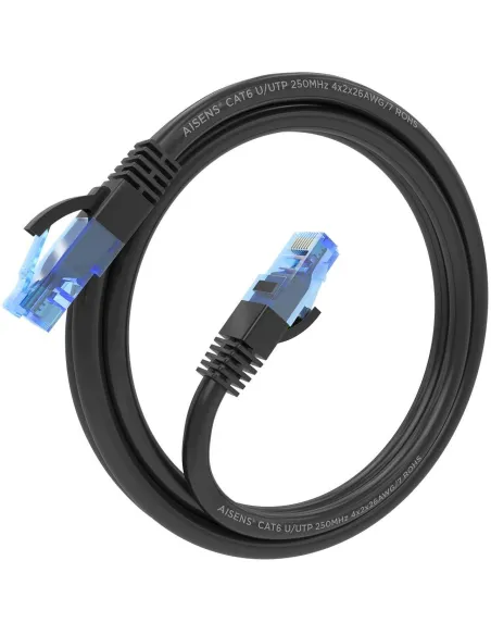 Aisens A135-0843 Cable de Red RJ45 Cat.6 UTP 1m Negro