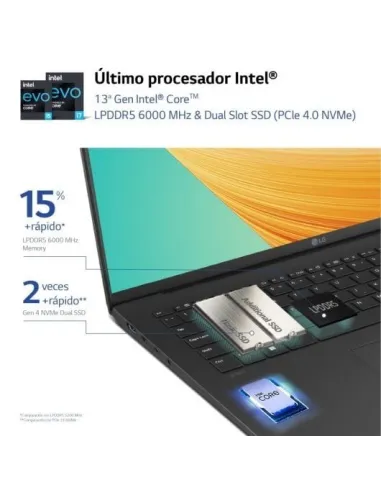 LG Gram 17ZD90R-G.AX75B Intel Evo Core i7-1360P/16GB/512GB SSD/17" FreeDOS