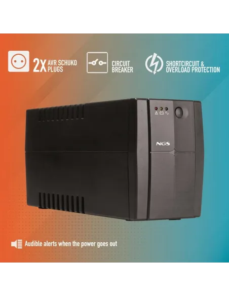 NGS Fortress 1200 V3 SAI Off-Line 800VA 480W