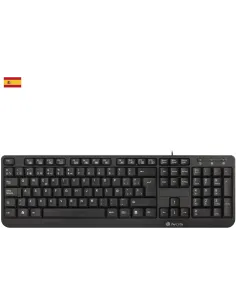 NGS Funky V3 Teclado USB Multimedia Plug & Play 1.4m Qwerty Español Negro
