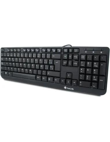 NGS Funky V3 Teclado USB Multimedia Plug & Play 1.4m Qwerty Español Negro