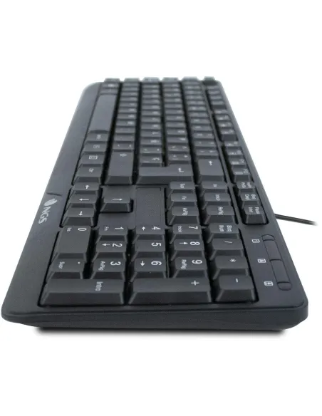NGS Funky V3 Teclado USB Multimedia Plug & Play 1.4m Qwerty Español Negro