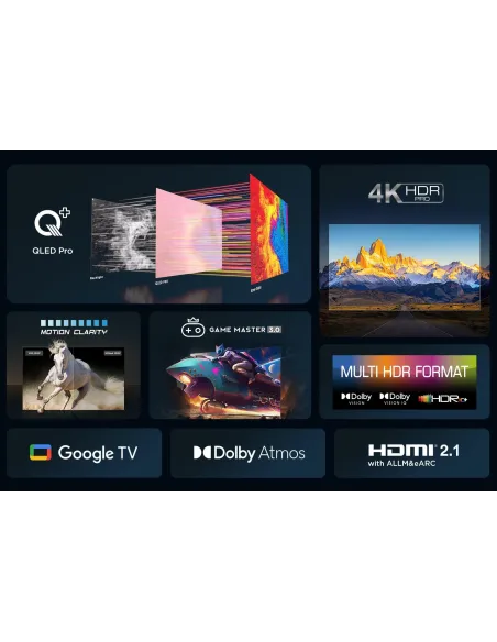 TCL 43C655 43" QLED UltraHD 4K Dolby Vision Google TV