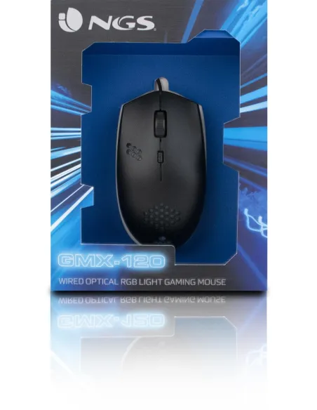 NGS GMX-120 Ratón Gaming 1200DPI Negro