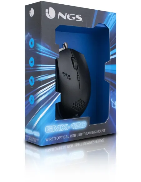 NGS GMX-120 Ratón Gaming 1200DPI Negro
