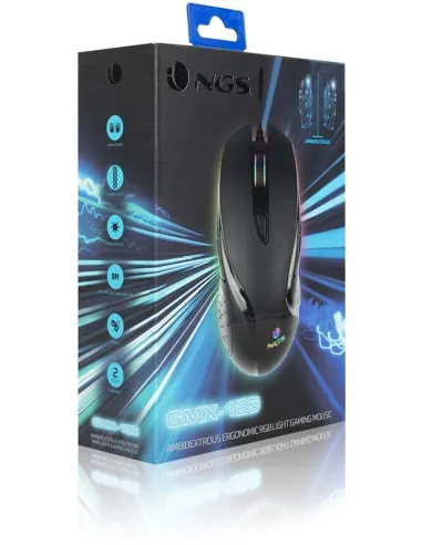 NGS GMX-125 Ratón Gaming RGB 7200DPI