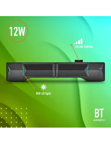 NGS GSX-B1200 Barra de Sonido Gaming RGB 12W