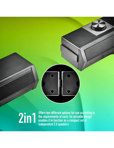 NGS GSX-B1200 Barra de Sonido Gaming RGB 12W