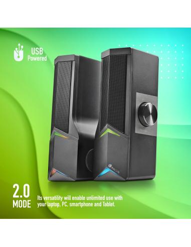 NGS GSX-B1200 Barra de Sonido Gaming RGB 12W