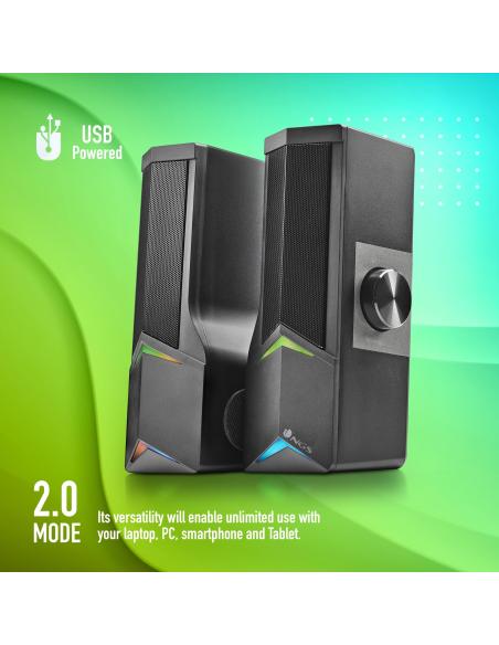 NGS GSX-B1200 Barra de Sonido Gaming RGB 12W