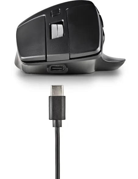 NGS HIT-RB Ratón Inalámbrico Recargable 1600DPI Negro