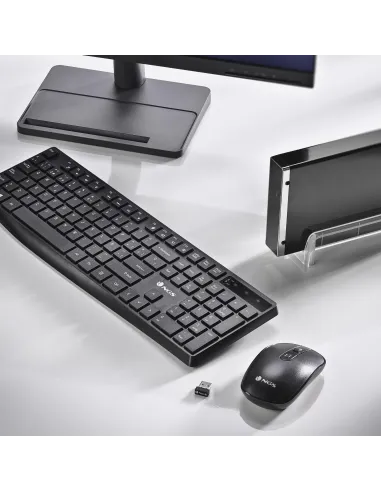 NGS HYPEKIT Teclado + Ratón Inalámbricos Bluetooth Español QWERTY Negro
