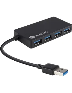 NGS iHUB 3.0 HUB USB-A 3.0 a USB-A 3.0 4 Puertos Negro-DATA44968