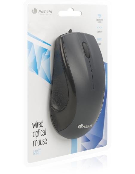 NGS MIST Ratón 1000DPI Negro