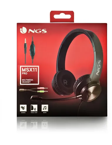 NGS MSX 11 Pro Auriculares con Micrófono Negros