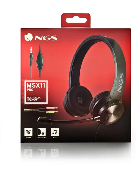 NGS MSX 11 Pro Auriculares con Micrófono Negros