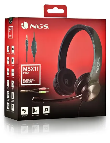 NGS MSX 11 Pro Auriculares con Micrófono Negros