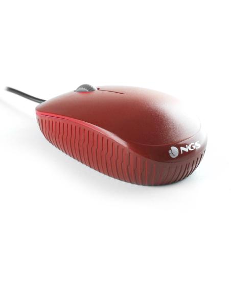 NGS REDFLAME Ratón 1000 DPI Rojo