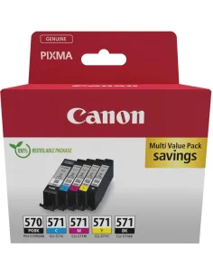 Canon 0372C006 Multipack Cartuchos de Tinta Negro/Cian/Magenta/Amarillo-CCICTO0989