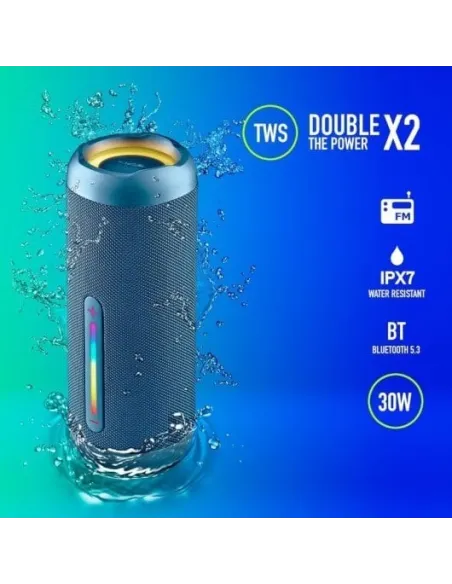 NGS Roller Furia 2 Altavoz Inalámbrico RGB Azul