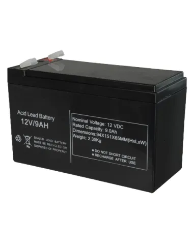 MB BAT1290 Batería para SAI 12V/9Ah Negro