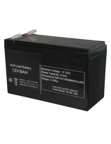 MB BAT1290 Batería para SAI 12V/9Ah Negro