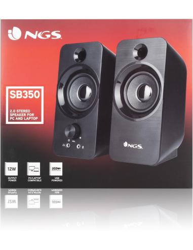 NGS SB-350 Altavoces Gaming Negros