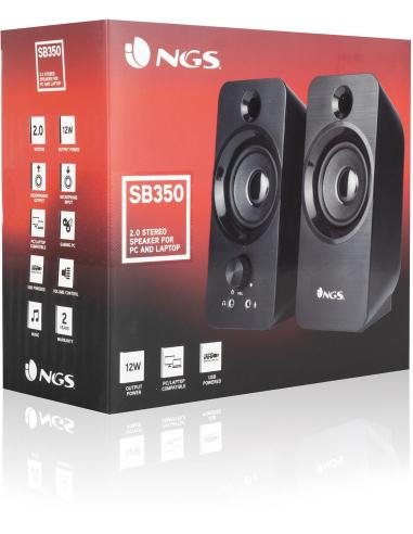 NGS SB-350 Altavoces Gaming Negros