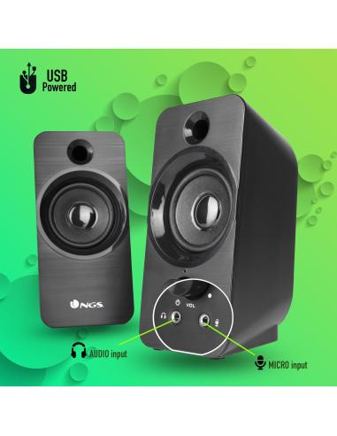 NGS SB-350 Altavoces Gaming Negros