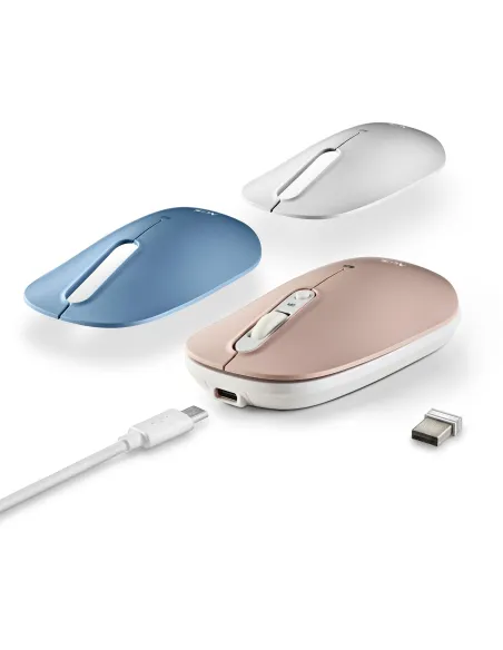 NGS Shell RB Ratón Inalámbrico Recargable 1600DPI