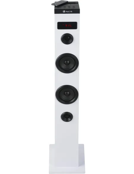 NGS Sky Charm Torre de Sonido Bluetooth 50W Blanco