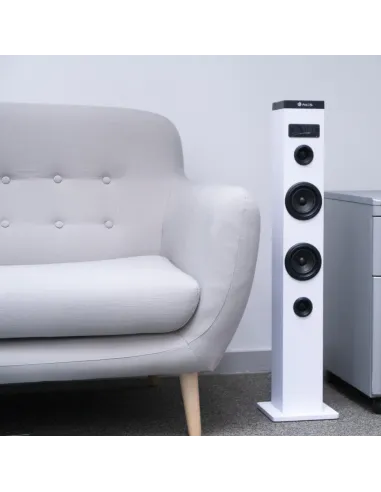 NGS Sky Charm Torre de Sonido Bluetooth 50W Blanco