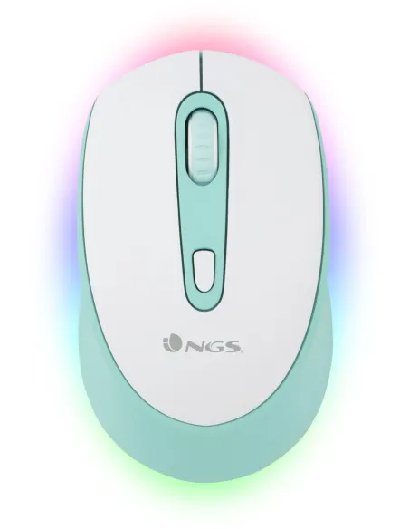 NGS SMOGMINT-RB Ratón Inalámbrico Ambidiestro 2400 DPI  Blanco/Verde