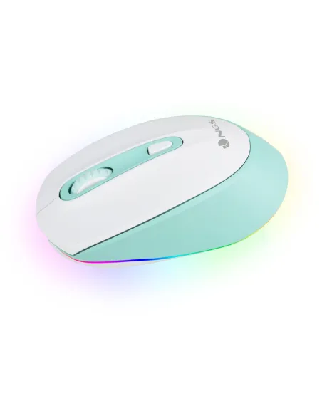 NGS SMOGMINT-RB Ratón Inalámbrico Ambidiestro 2400 DPI  Blanco/Verde