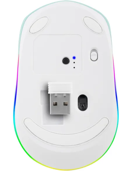 NGS SMOGMINT-RB Ratón Inalámbrico Ambidiestro 2400 DPI  Blanco/Verde