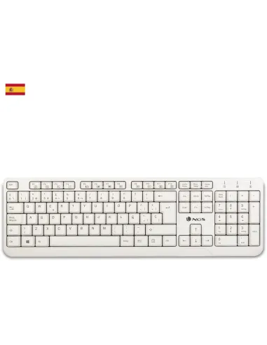 NGS Spike Wired Keyboard Teclado Blanco