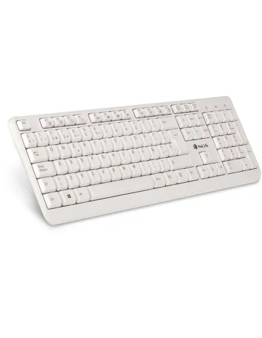 NGS Spike Wired Keyboard Teclado Blanco