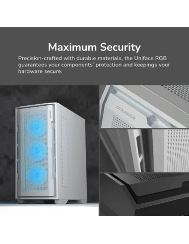 Cougar Midi Torre Uniface ARGB USB-C Blanca