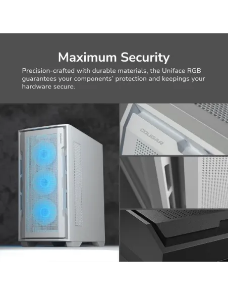 Cougar Midi Torre Uniface ARGB USB-C Blanca
