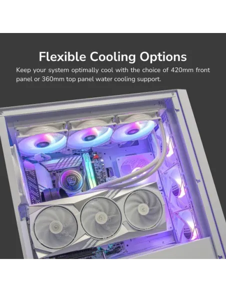 Cougar Midi Torre Uniface ARGB USB-C Blanca