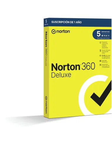 Norton 360 Deluxe 50GB ES 5 Dispositivos 1 Año + 3 Meses