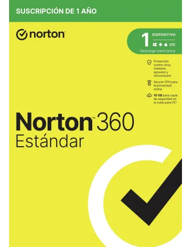 Norton 360 Estándar 10GB ES 1 Usuario 1 Dispositivo